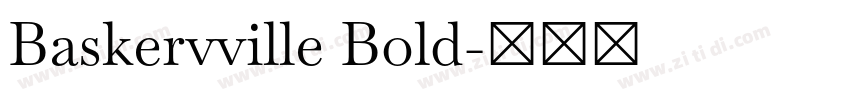 Baskervville Bold字体转换